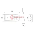 FLEXIPOINT HELYZETJELZŐ FELFOGATÁS 150 MM