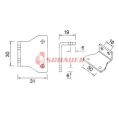 FLEXIPOINT HELYZETJELZŐ FELFOGATÁS 90°