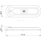 BELSŐ VILÁGÍTÁS 10-30V OVÁLIS MOZGÁSÉRZÉKELŐVEL