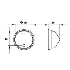 BELSŐVILÁGÍTÁS ZÖLD IZZÓS 60MM