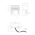 RENDSZÁMVILÁGÍTÁS 12/24V LED 90*46*45MM