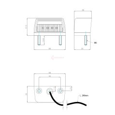 RENDSZÁMVILÁGÍTÁS 12/24V LED 90*46*45MM