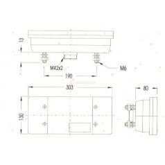 IVECO LÁMPA UNIV JOBB TOLATÓS