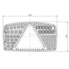 LED PÓTKOCSI HÁTSÓLÁMPA 10-30V 53 LEDES BAL