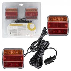 VENDÉGLÁMPA KÉSZLET LED 12V 7,5M KÁBELLEL