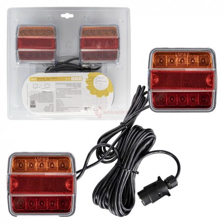 VENDÉGLÁMPA KÉSZLET LED 12V 7,5M KÁBELLEL