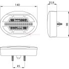 LED HÁTSÓLÁMPA MUNKAGÉPRE BEÉPÍTHETŐ 10-30V
