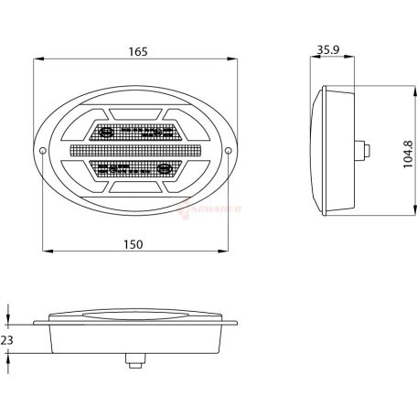 LED HÁTSÓLÁMPA MUNKAGÉPRE 10-30V