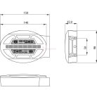 LED HÁTSÓLÁMPA MUNKAGÉPRE OLDALSÓ FELFOGATÁSSAL 10-30V