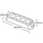 LED VILLANÓFÉNY 12/24V 4 LED