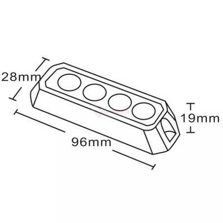 LED VILLANÓFÉNY 12/24V 4 LED