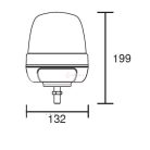 LED VILLOGÓLÁMPA 12/24V CSAVAROS