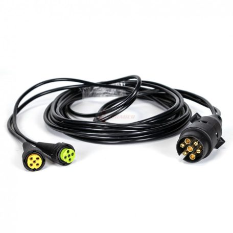 UTÁNFUTÓ KÁBEL 7,5M, 12V 7 PÓLUSÚ CSATLAKOZÓ