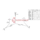 KÁBELKÉSZLET 6M/4,5M DC 13 PÓLUSÚ BAJONETTCSATLAKOZÓS