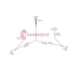 KÁBELSZETT 5M/3M DC 13 PÓLUSÚ BAJONETTCSATLAKOZÓVAL
