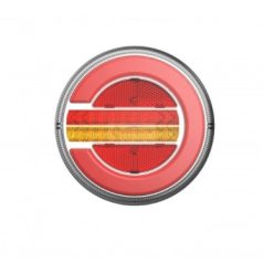   HÁTSÓLÁMPA KEREK LED DINAMIKUS IRÁNYJELZŐ 12-24V 3 FUNKCIÓS BAL