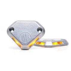 EMELŐHÁTFAL VILLOGÓ HÁROMSZÖG 12/24V 6LED