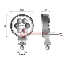 CARBONLUX MUNKALÁMPA KEREK LED 10-30V