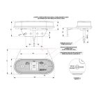 OLDALHELYZETJELZŐ LED 12/24V TARTÓVAL