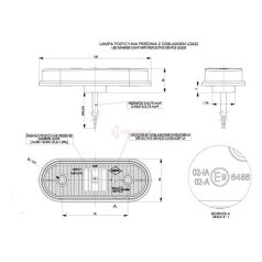 HELYZETJELZŐ FEHÉR LED 12/24V HORPOL