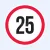 SEBESSÉG MATRICA 25KM/H