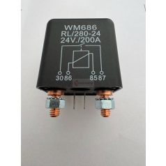 RELÉ 4 LÁBÚ TARTÓVAL 24V/200A