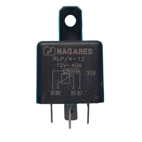 RELÉ 4 LÁBÚ TARTÓVAL 12V/40A