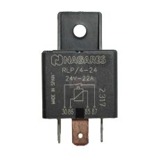 RELÉ 4 LÁBÚ TARTÓVAL 24V/40A