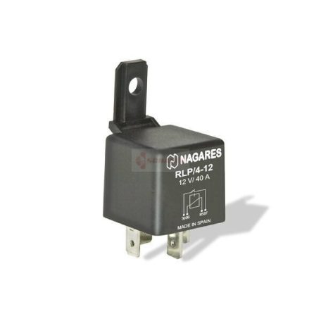 RELÉ 5 LÁBÚ TARTÓVAL 12V/15/40A