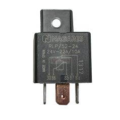 RELÉ 5 LÁBÚ TARTÓVAL 24V/15/22A
