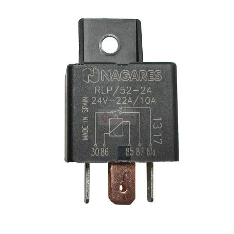 RELÉ 5 LÁBÚ TARTÓVAL 24V/15/22A